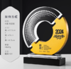 新款金属水晶奖杯定制定做创意刻字高端大气优秀员工冠军奖牌制作 商品缩略图1