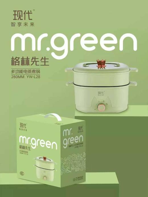 【礼品采购】现代 格林先生多功能电蒸煮锅280mm旗舰款 商品图0