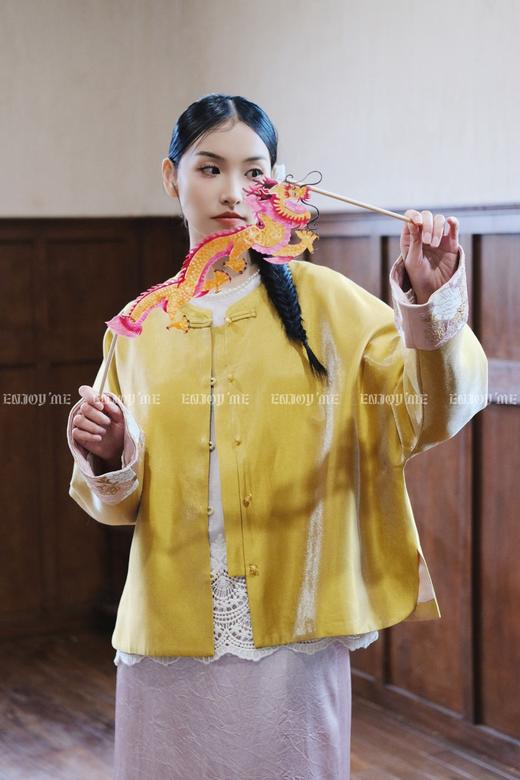 【门店同款】ENJOY春季云敛-春光推盏春水煎茶外套 161893268 商品图5