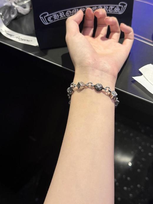 ChromeHearts克罗心十字花球筛子925银手链，骰子款是日本限定，超级难买（SJ） 商品图5