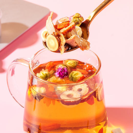 【小小一罐，精华满满，都是好料】红参玫瑰元气茶 独立罐装 红枣茯苓甘草桂圆 网红同款女人茶 好状态 养出来-QQ 商品图2