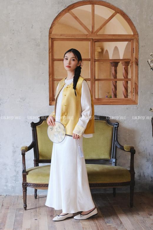 【门店同款】ENJOY春季云敛-春光推盏挽金枝马夹 161893313 商品图13