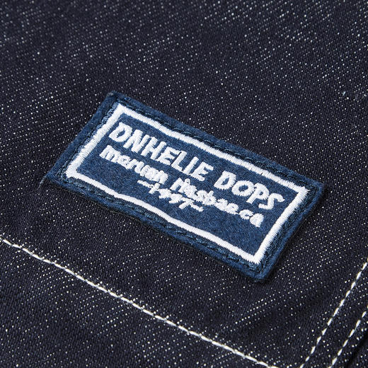 GXG春季热卖男装夹克撞色简约明线设计翻领牛仔夹克外套 商品图4