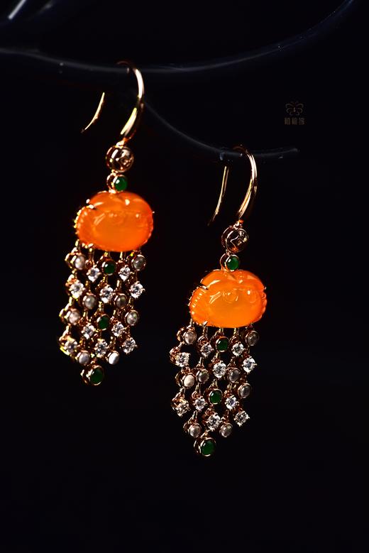 【八方来财】黄翡耳坠-EZ12411017 商品图2