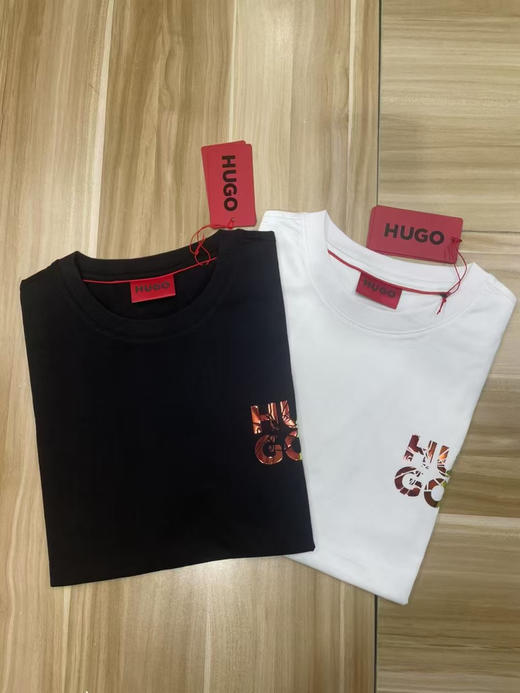 原单正品BOSS纯色Logo印花圆25新款男士印花时尚休闲圆领短袖T恤 S-XXL
黑色白色 商品图2