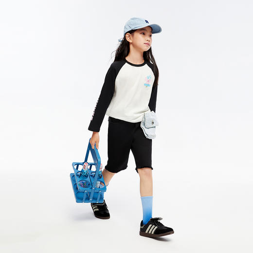 女童圆领长袖T恤春季新款安奈儿童装EG511181 商品图5