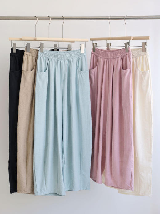 【SCAR KOKO九分山本萝卜裤】百搭显瘦还凉快 穿过舍不得脱的夏日慵懒神裤 萝卜裤型 上身真的好遮肉 小个子必入面料超级薄超级轻 垂感真的一绝不贴腿!不透!不易皱! 商品图5