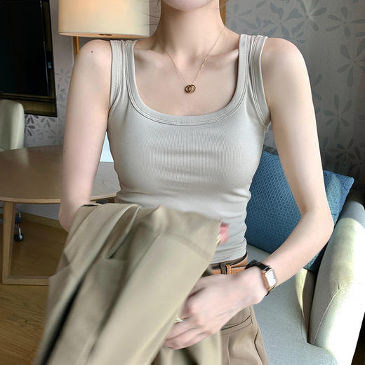 【新款宽肩吊带背心内搭 】夏季修身百搭遮副乳 外穿打底衫上衣女  商品图10