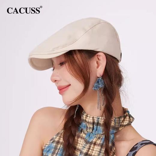 【cacuss】CACUSS复古前进帽2025春夏帽子男女百搭贝雷鸭舌帽日系报童画家帽QJ240018 商品图2