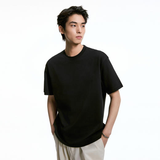 GXG男装 白色多功能基础短袖T恤纯棉体恤衫打底衫 夏季热卖 商品图4