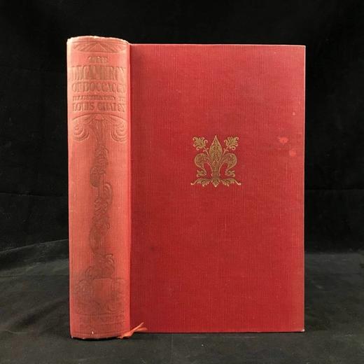 薄伽丘《十日谈》（全2卷合订1册） 路易·查隆16幅经典插图 漆布精装大32开 商品图0