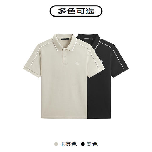 GXG夏热卖撞色简约刺绣休闲短袖Polo衫男短袖 商品图2