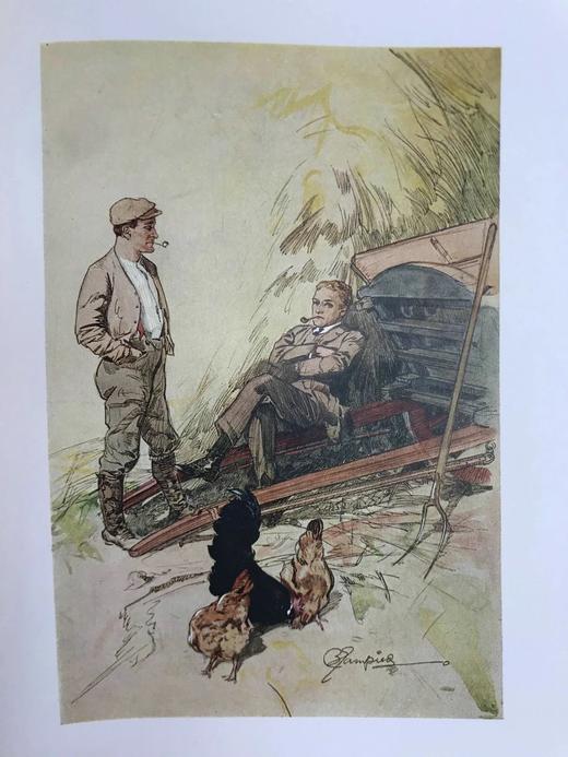 约20世纪早期 杰弗里·法诺尔《金钱月亮》 埃德蒙·布兰皮德23幅彩色插图 漆布精装18开 商品图8