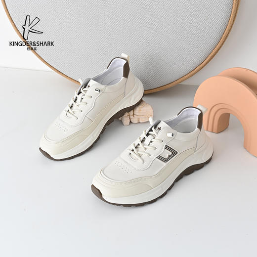 经典鲨2025年春季新款韩版男士一脚蹬平底舒适休闲鞋KW266-513061 商品图4