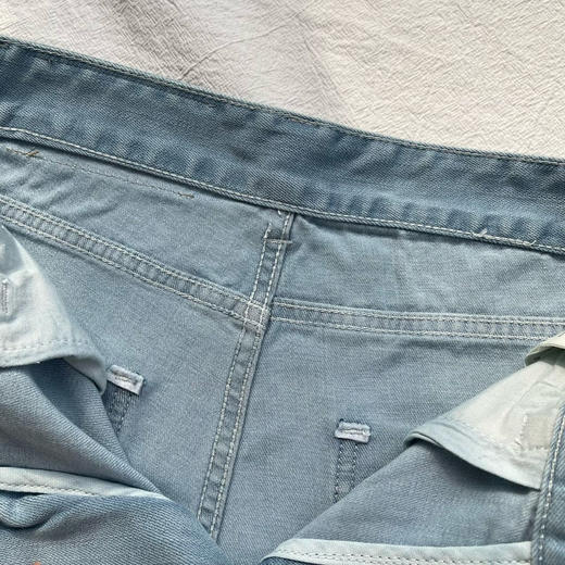 【3月10日 下午13:30 秒杀】返场小禾 浅蓝 直筒 阔腿裤 薄款水洗牛仔裤 商品图9