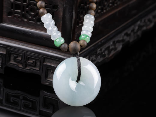 XY0019原创沉香diy翡翠平安扣挂件 商品图3