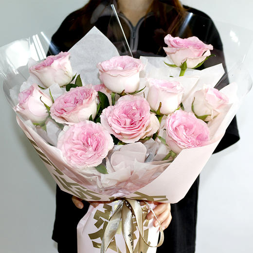 微甜星球丨11枝粉玫瑰花束 商品图1