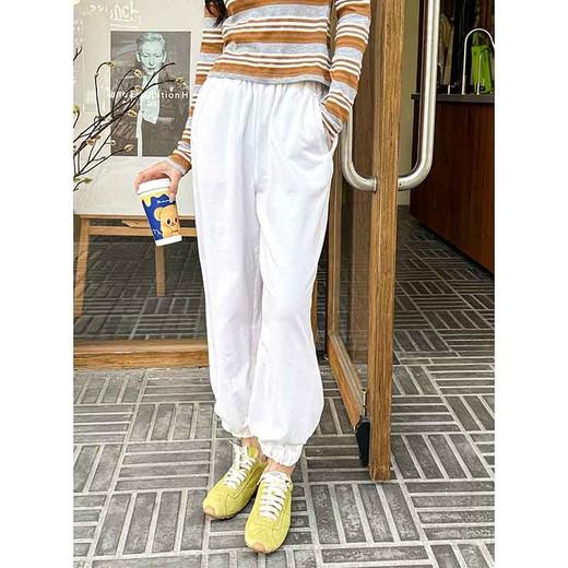 顺丰包邮洛诗琳34505早春新款休闲显瘦束脚宽松萝卜卫裤0668 商品图2