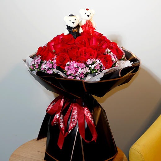 萌动丨33枝红玫瑰花束 商品图2