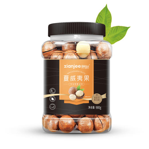 【鲜记】夏威夷果 980g 博士帽罐装 商品图0