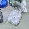 新款透明简约两幅装隐形眼镜盒护理盒美瞳盒8065 商品缩略图3