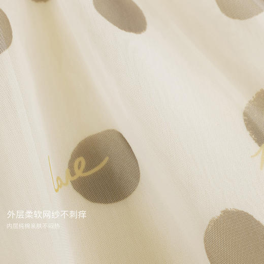 【马克珍妮 芦芙】女童波点网纱泡泡袖连衣裙儿童裙子夏装240729 商品图3