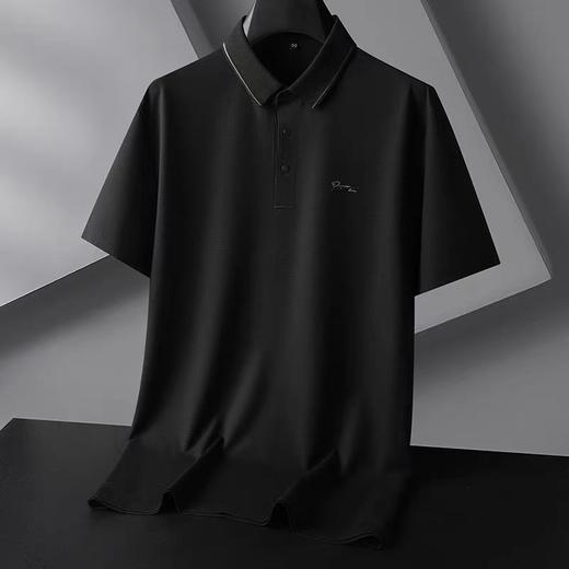【冰丝无痕】【DDA】大依优型大码短袖POLO衫冰丝无痕翻领商务休闲透气半袖夏季上衣 商品图3