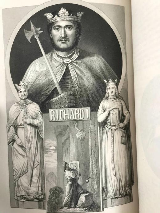 1856年 查尔斯·奈特《英格兰通俗史》（全8卷） 数百幅版画插图 真皮精装大32开 商品图5