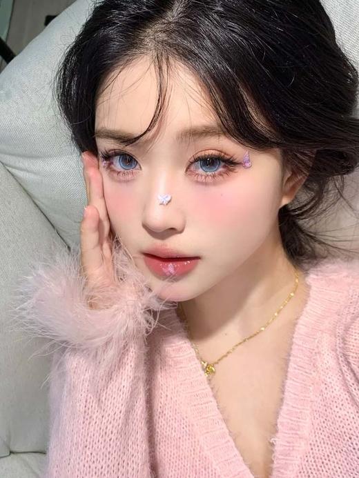 flowercolor 半年抛美瞳 泪钻冰蓝 直径14.5mm着色13.8mm 商品图3