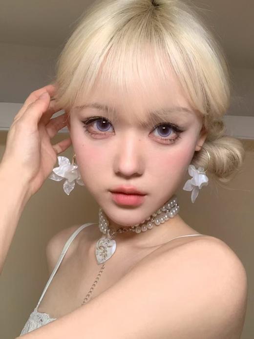 『大直径半年抛』 Deerbell-蝶入梦紫-14.5mm【半年抛 度数0-800度 无525/575】 商品图4