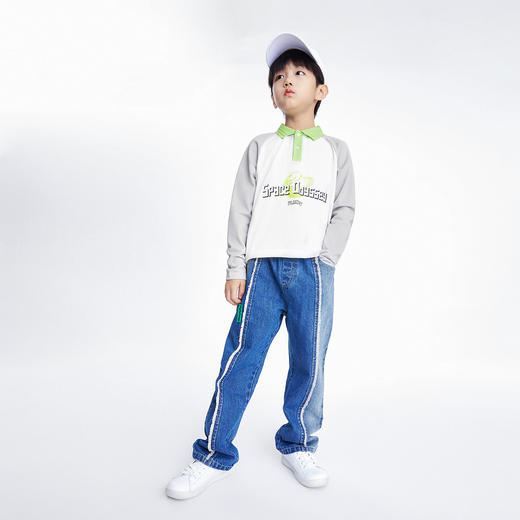 男童翻领长袖针织衫春季新款安奈儿童装EB511182 商品图3