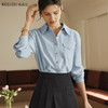 OLrain欧芮儿法式蓝色衬衫女春春2025年新款宽松减龄通勤长袖衬衣 商品缩略图0