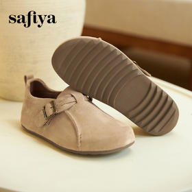 预售10天|Safiya/索菲娅2025春新款复古勃肯鞋深口懒人软底单鞋SFD1112272