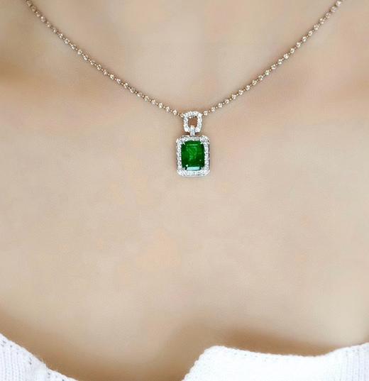 1.9ct刻面祖母绿吊坠 商品图4