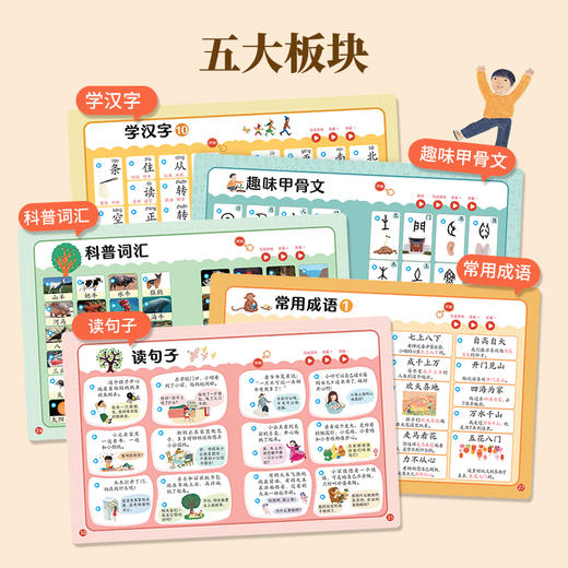 小羊上山识字发声书 3-6岁幼儿早教有声书 充电版 商品图3