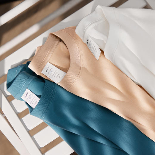 【69元3件】男女同款230克新疆纯棉短袖 基础百搭纯棉圆领T恤 商品图12