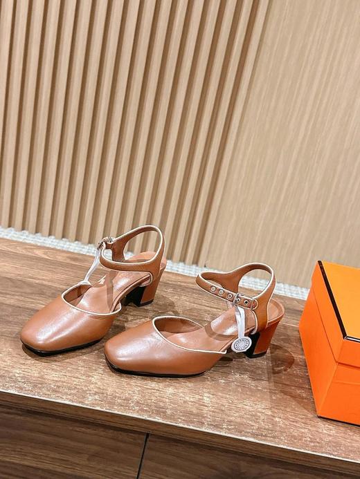 爱马仕25新款高跟粗跟玛丽珍芭蕾舞鞋（HC） 商品图2