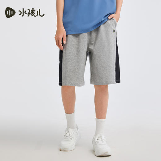 水孩儿童装夏季新款男童五分裤针织中大童短裤拼色舒适百搭裤子 商品图5