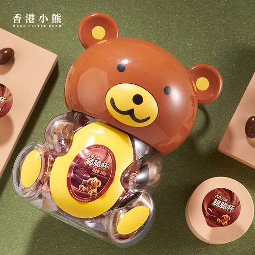 Rene Little Bear 香港小熊巧克力味脆脆杯 240g 商品图3