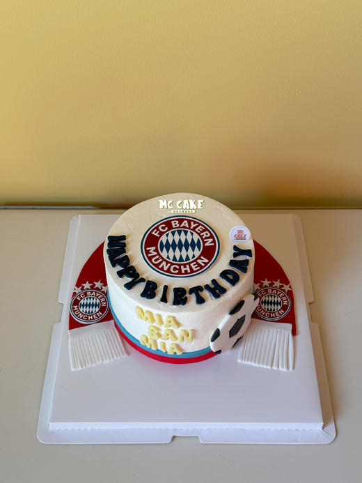 拜仁慕尼黑足球蛋糕、足球应援蛋糕 商品图0