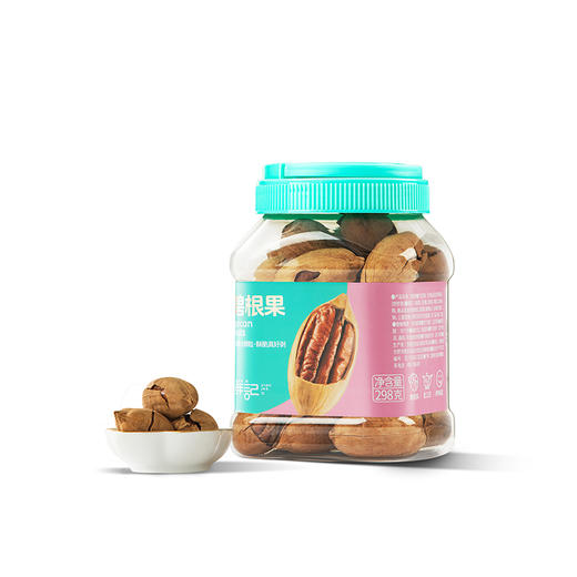 【鲜记】 碧根果 298g 多巴胺罐装 商品图4