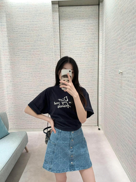 Dr朋友字母刺绣圆领短袖 商品图8