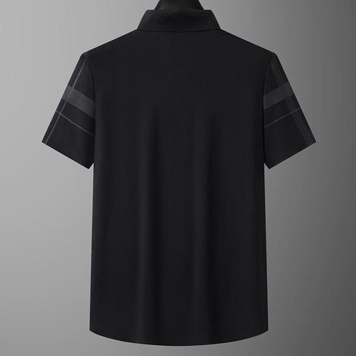 【封口款】【冰丝弹力】【DG】大依优型大码套头短袖衬衫加肥大码男士冰丝半袖衬衣POLO衫夏季薄款肥佬时尚休闲 商品图2