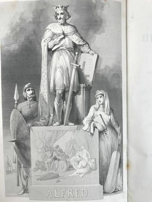 1856年 查尔斯·奈特《英格兰通俗史》（全8卷） 数百幅版画插图 真皮精装大32开 商品图2