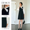 欧芮儿2025新款夏季假两件设计感高级直筒显瘦气质名媛连衣裙女 商品缩略图2
