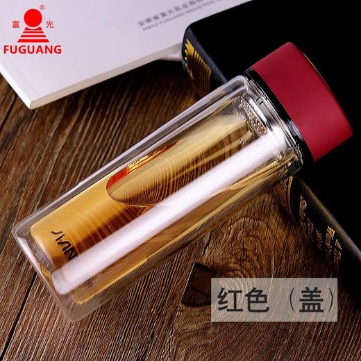 【食品级双层玻璃杯】男女创意便携 水杯泡茶杯子大容量耐热带盖。ry 商品图4