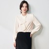 【高货sh】全新升级【铂金会员174/天猫229/差价55】(12304) 洛诗琳25春轻职场温柔风不规则飘带衬衫通勤职业长袖衬衣 商品缩略图2