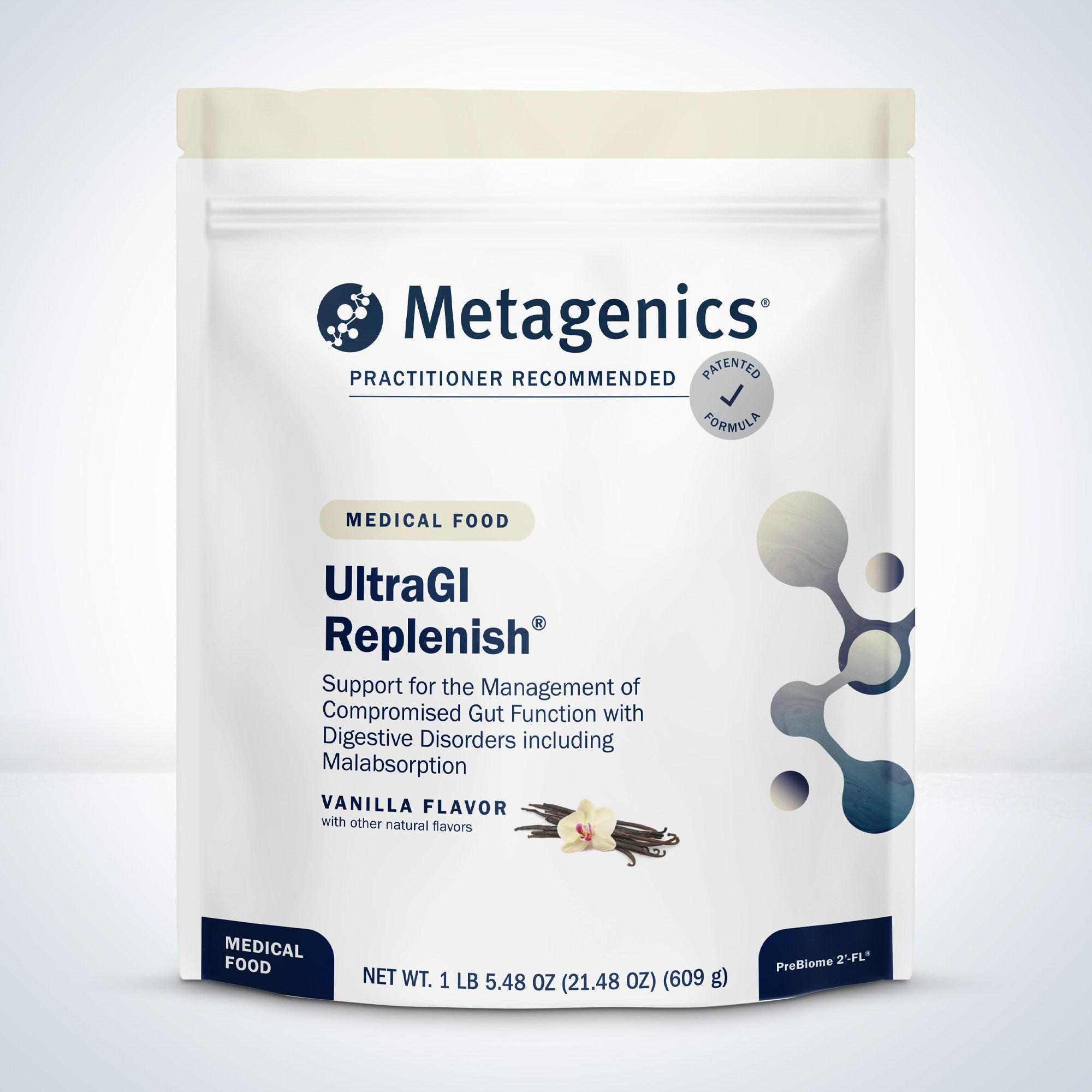 Metagenics Ultra GI Replenish®Vanilla 609克新旧包装随机