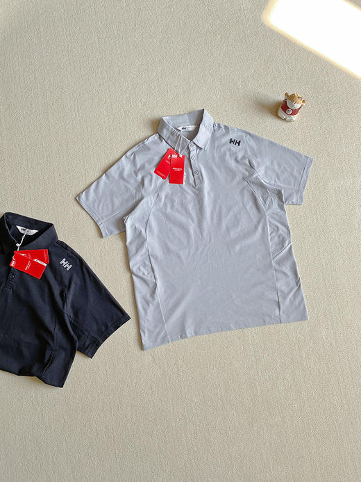 点此购买 海丽汉森春夏季男士户外运动吸湿速干短袖POLO衫 LL 310445 商品图2