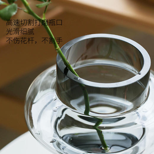 【3种规格可选】娜家北欧时尚灰色玻璃花瓶 商品图3